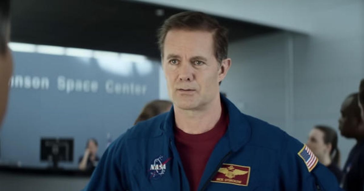 Sturckow wears a NASA suit in A Million Miles Away
