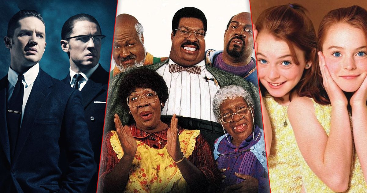 Split image of Legend, The Nutty Professor II, and The Parent Trap