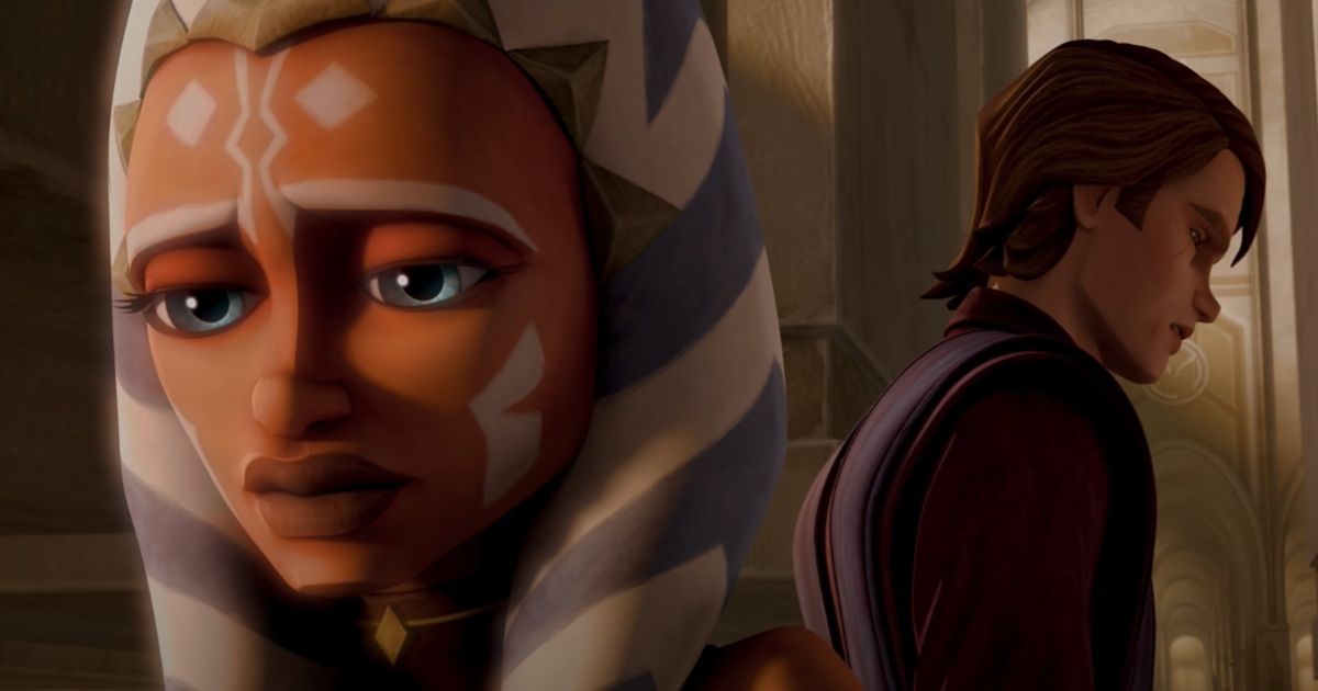 Ahsoka Tano leaves Anakin Skywalker and the Jedi Order in Star Wars: The Clone Wars