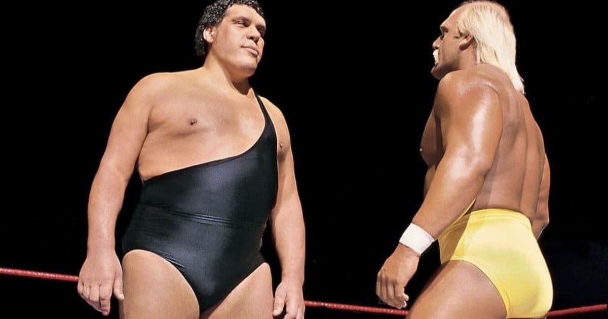 Andre the Giant e Hulk Hogan no documentário Andre the Giant