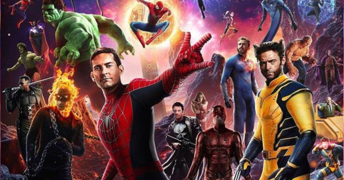Ben Affleck’s Daredevil, Hugh Jackman’s Wolverine, and Tobey Maguire’s Spider-Man Unite for Avengers: Secret Wars Fan Art Poster