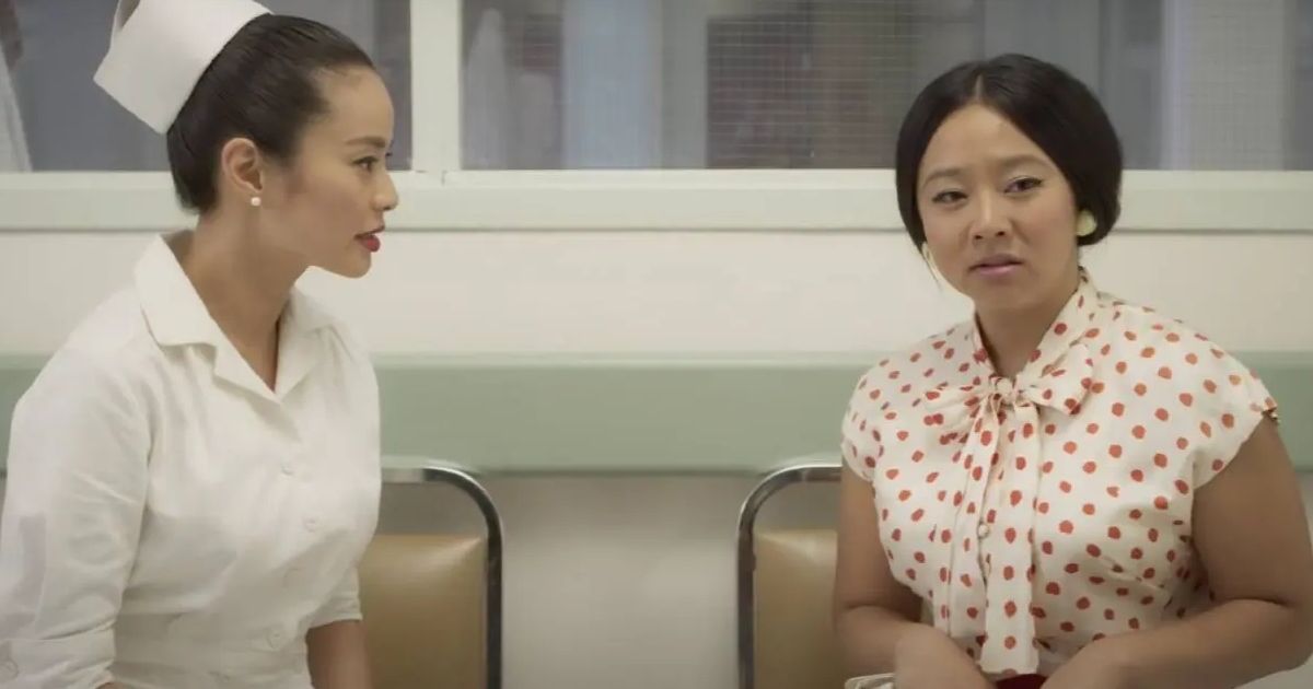 Stephanie Hsu and Jamie Chung in a flashback on Nora from Queens.