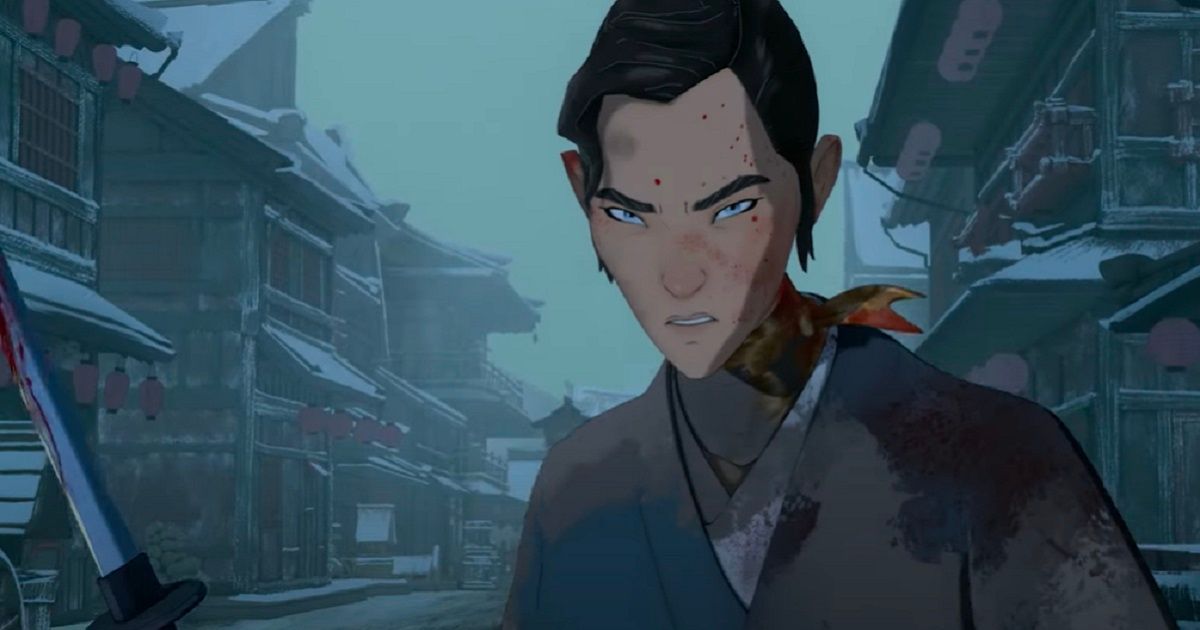 Mizu (Maya Erskine) in Netflix's Blue Eye Samurai