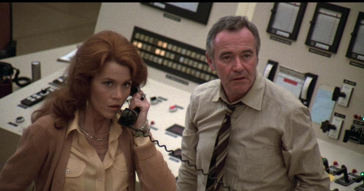 Jane Fonda y Jack Lemmon en El síndrome de China