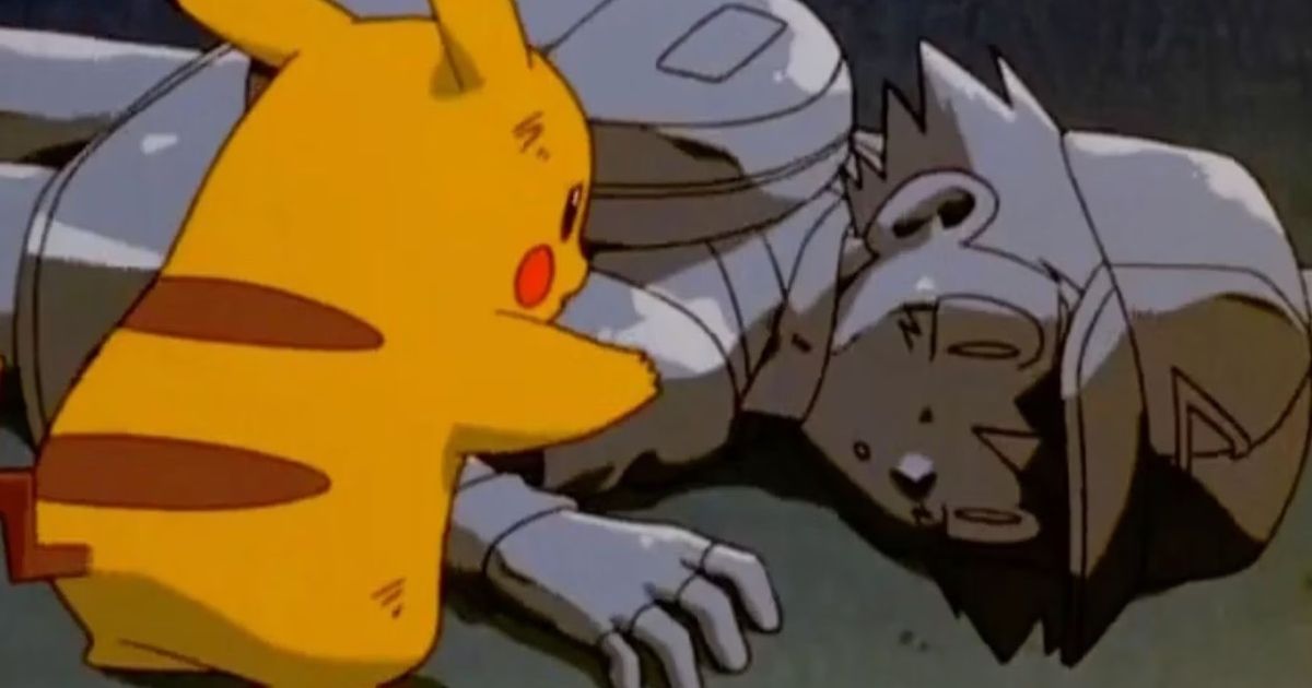 O corpo de Ash se transforma em pedra em Pokémon: o primeiro filme