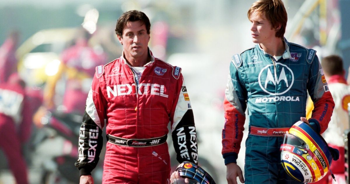 Sylvester Stallone as a racing driver in Driven (2001)