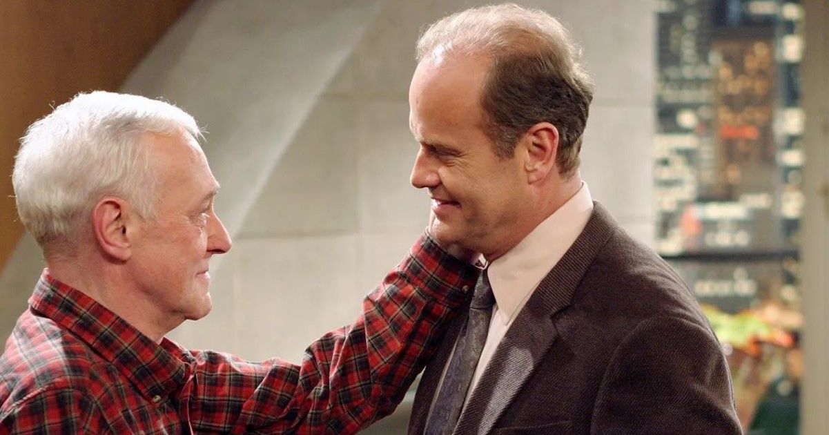 Frasier John Mahoney and Kelsey Grammer