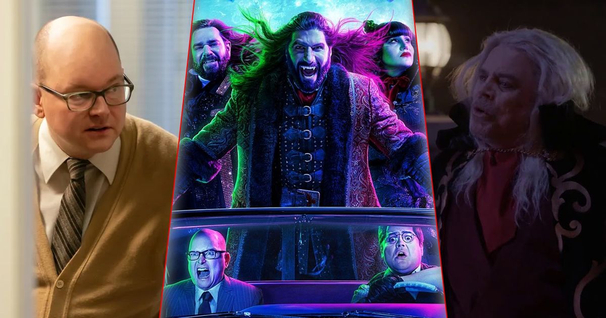 Split image of the funniest episodes of What We Do in the Shadows