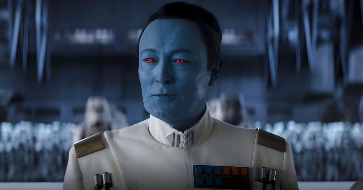 Lars Mikkelsen as Grand Admiral Thrawn in Star Wars Ahsoka