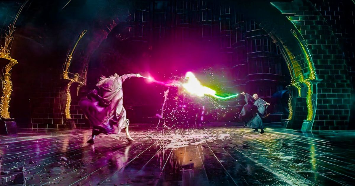 Harry Potter and the order of the Phoenix Voldemort vs Dumbledore