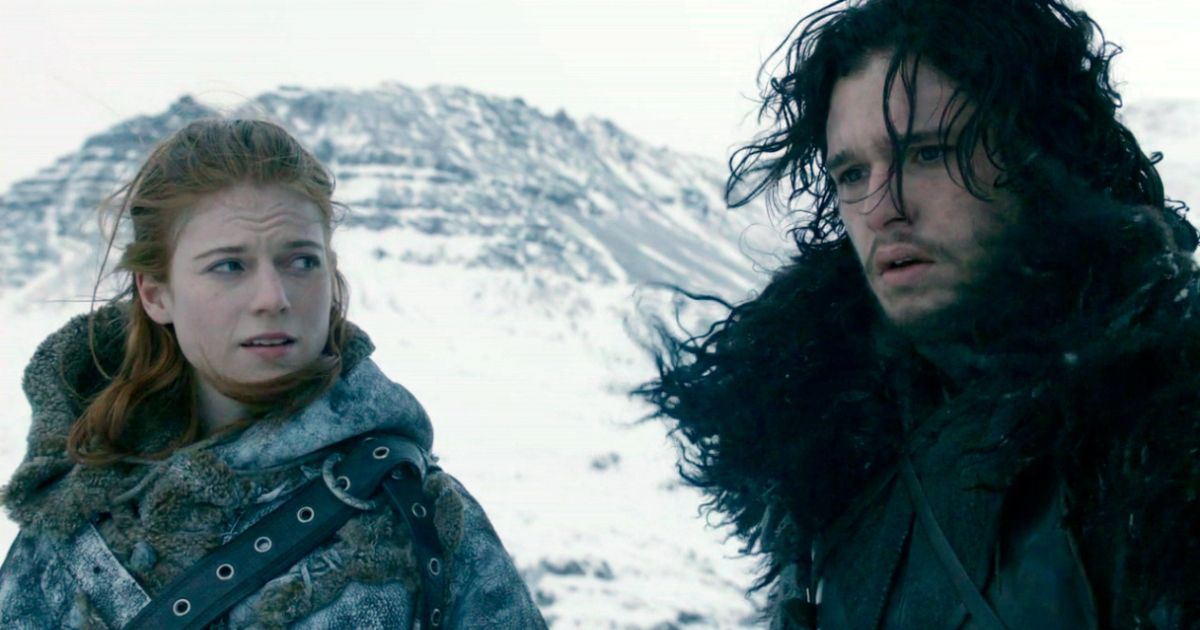Jon Snow e Ygritte em Game of Thrones