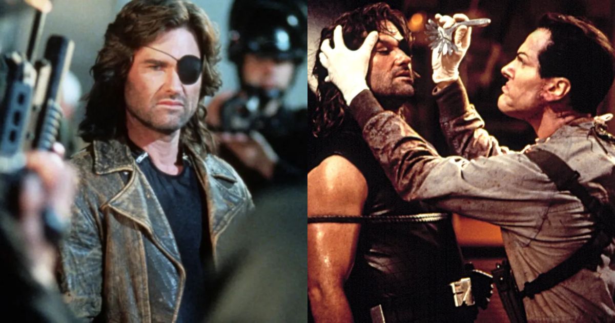 Kurt Russell as Snake Pliskin in Escape from New York and Escape from LA