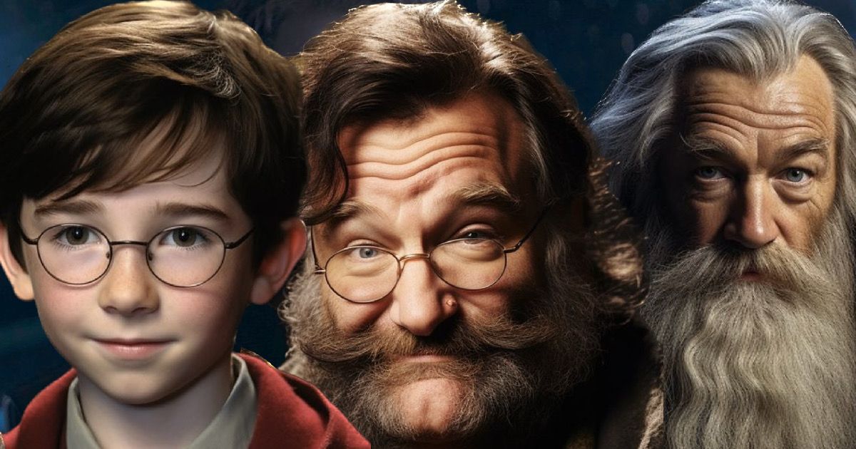 Harry Potter AI Art Reveals Robin Williams, Ian McKellen, Henry Cavill and More As The Characters They Almost Played.