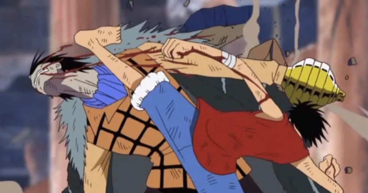 Luffy contre Crocodile dans One Piece