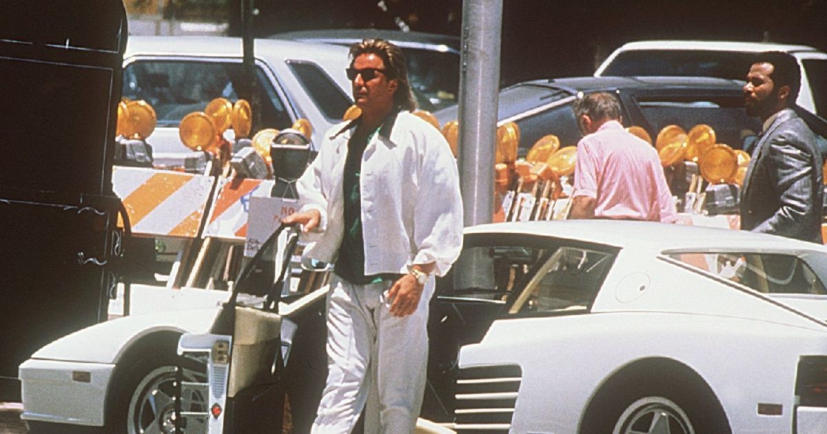 A scene from the Miami Vice TV show