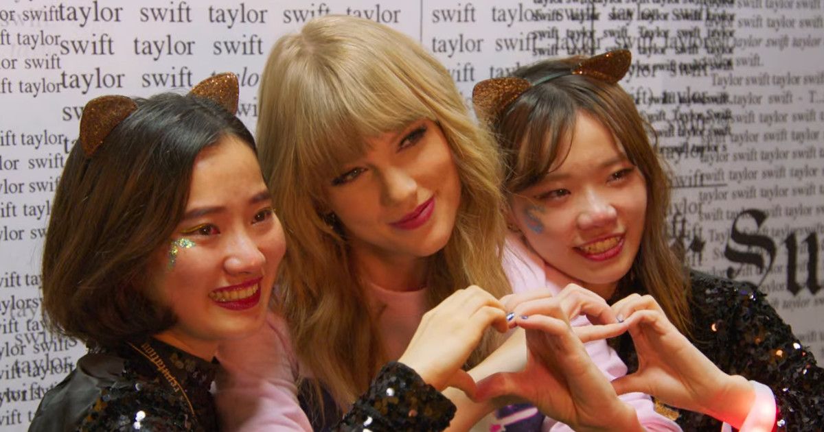 Taylor Swift and two fans in Miss Americana