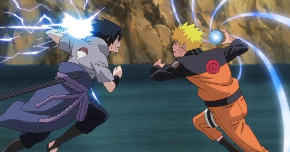 Naruto Fighting Sasuke in Naruto Shippuden