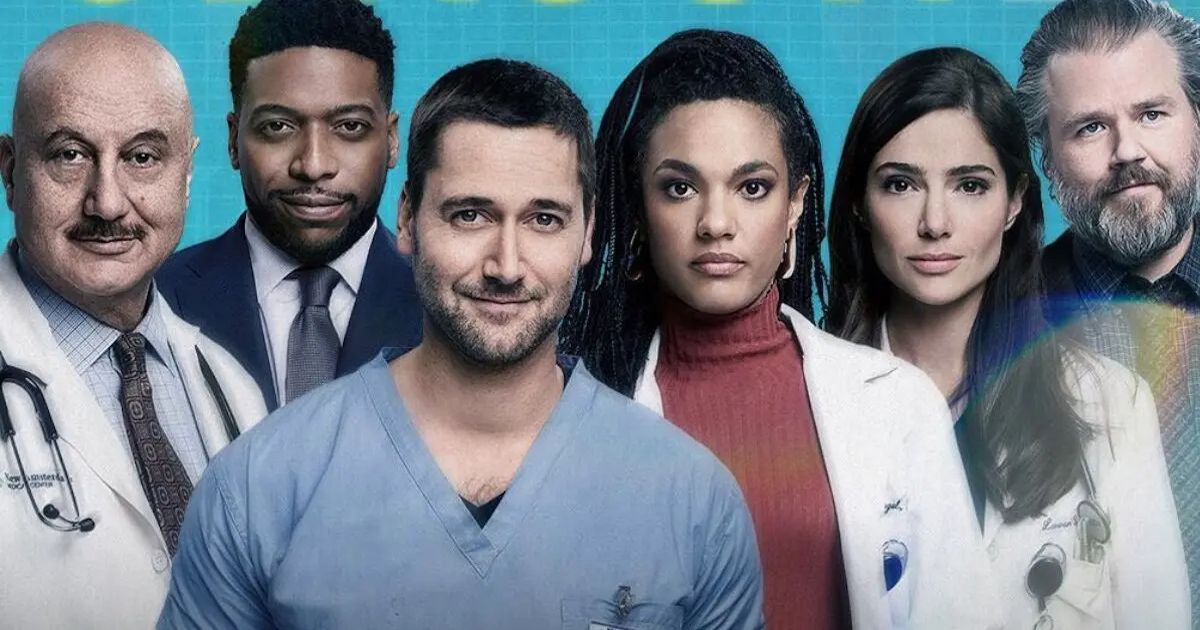 The cast of New Amsterdam poses side by side