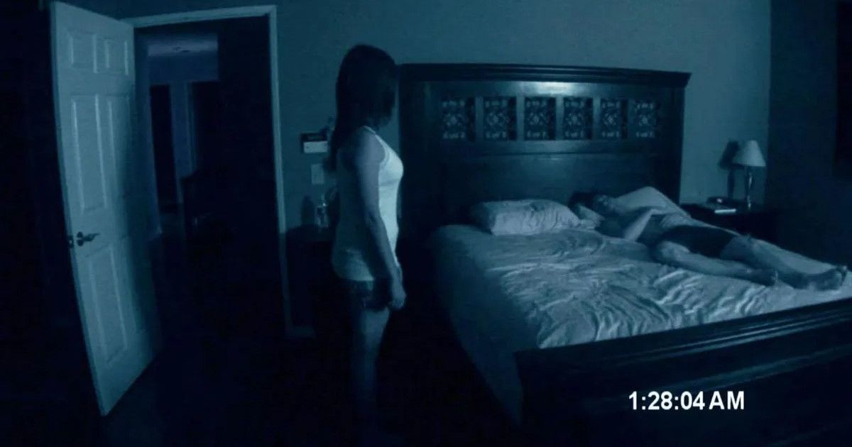 Katie Featherston and Micah Sloat in Paranormal Activity