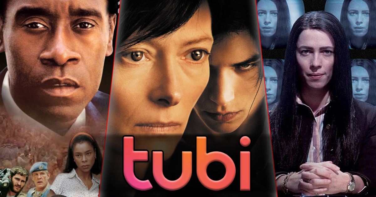 Split image of Hotel Rwanda, We Need to Talk About Kevin, and Christine on Tubi