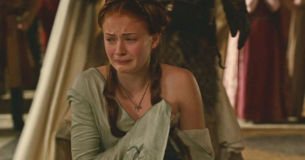 Sansa Stark being beaten and humiliated 