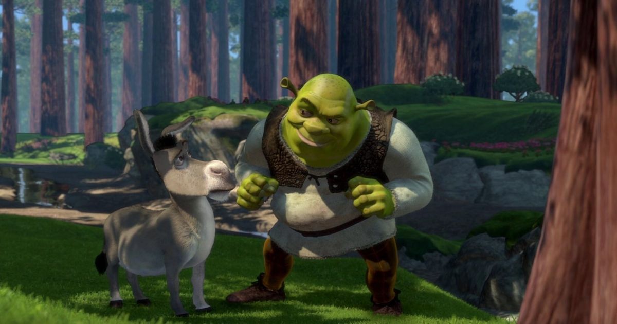 Shrek e Burro em Shrek 2001