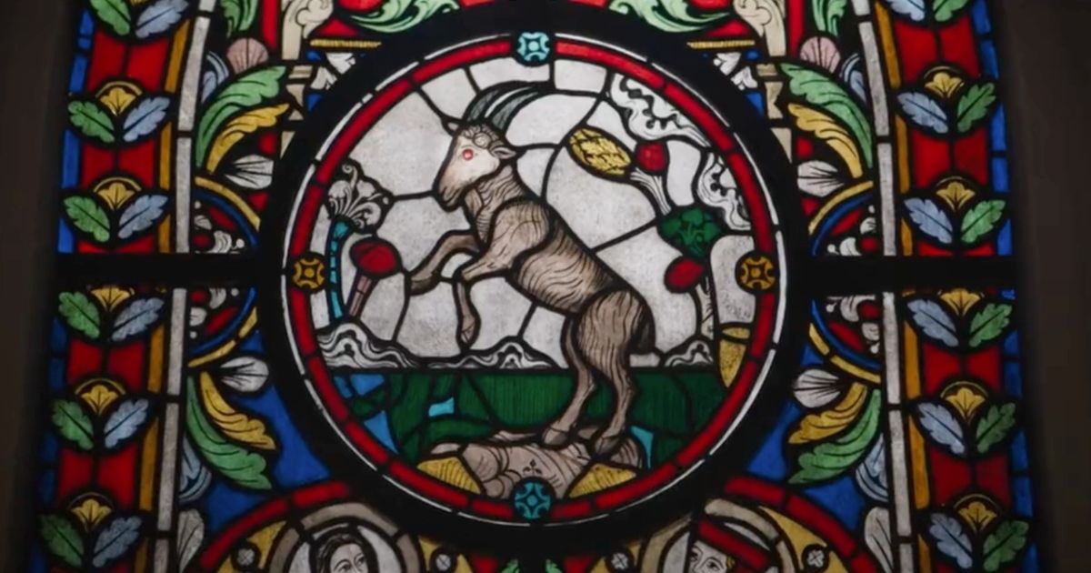 Stained Glass Goat in the Nun 2
