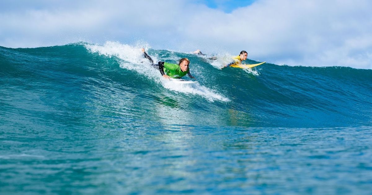 Griff catches a wave in Surviving Summer