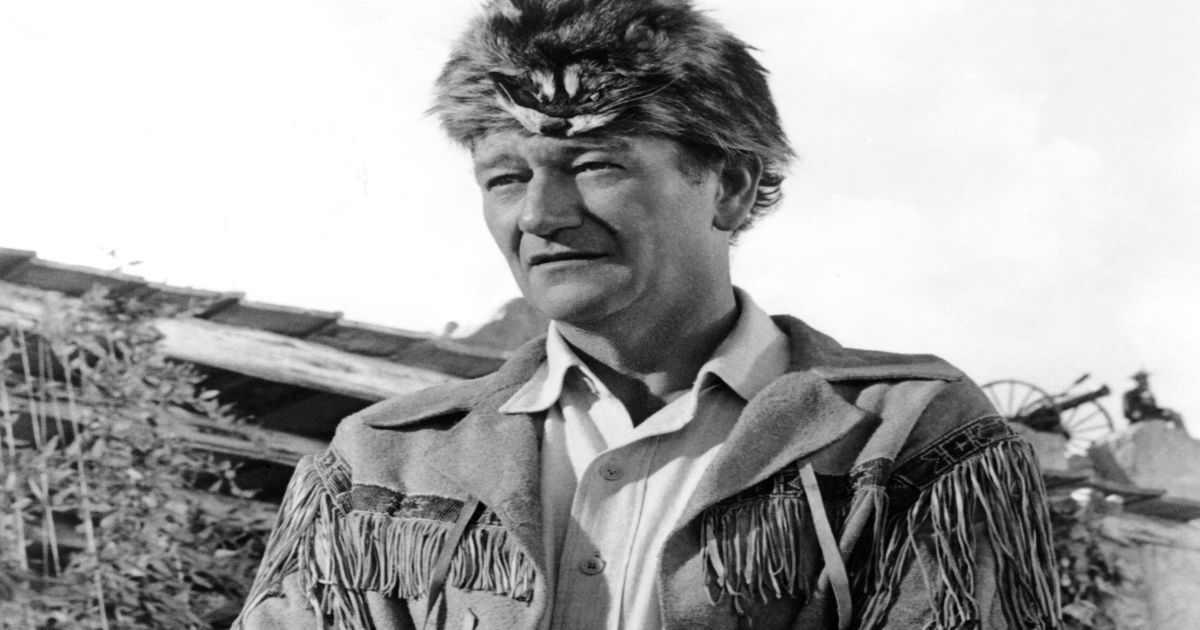 John Wayne as Davy Crockett in the Alamo (1960)