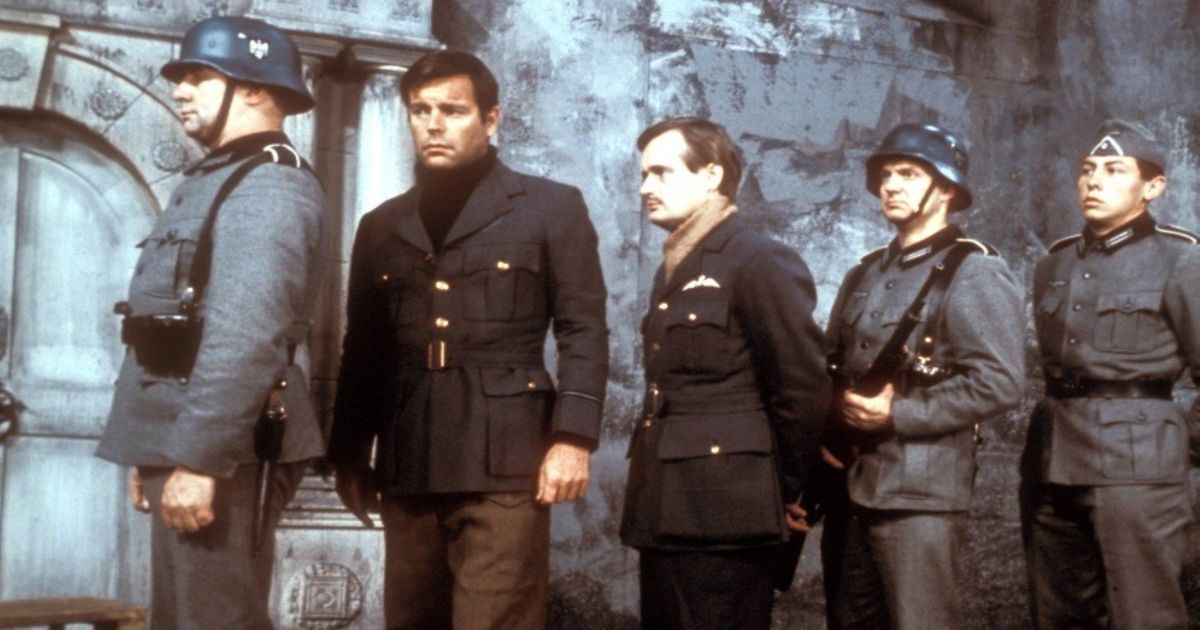 The cast of the show Colditz