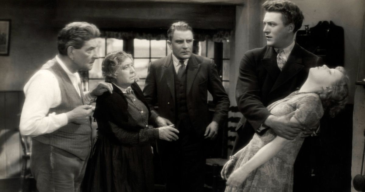 Uma cena do filme de Alfred Hitchcock, The Manxman (1929)