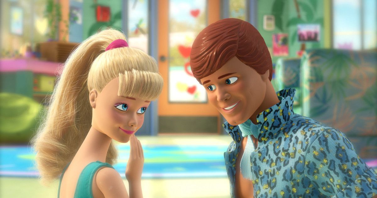 Jodi Benson as Barbie, and Michael Keaton as Ken in Toy Story 3