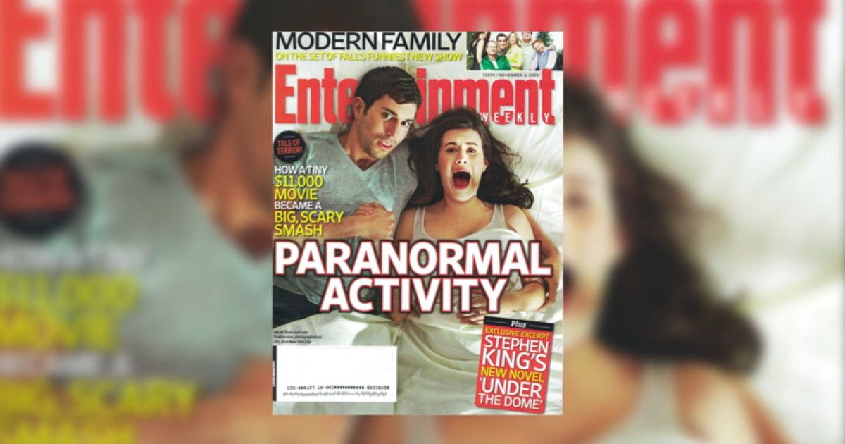 Capa da Entertainment Weekly em Unknown Dimension: The Story of Paranormal Activity