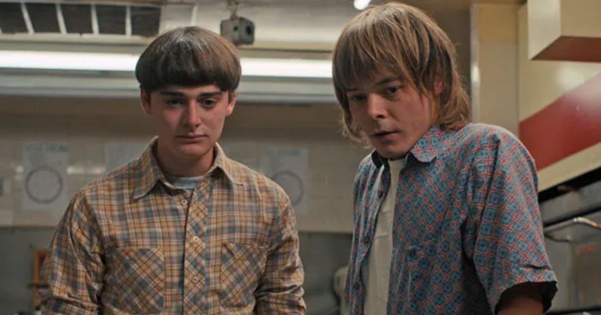 Will and Jonathan Byers in Stranger Things