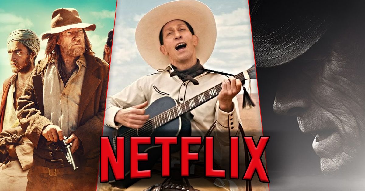 Split image of The Furnace, The Ballad of Buster Scruggs, and The Mule on Netflix