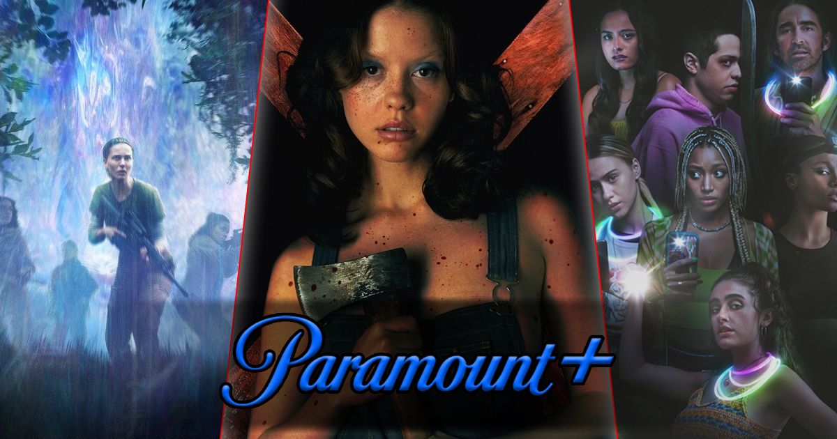 Split image of Annihilation, X, and Bodies Bodies Bodies on Paramount+