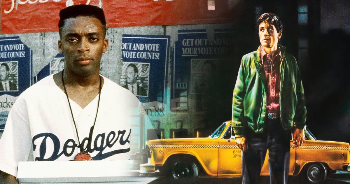 Split image of Do the Right Thing and Taxi Driver posters