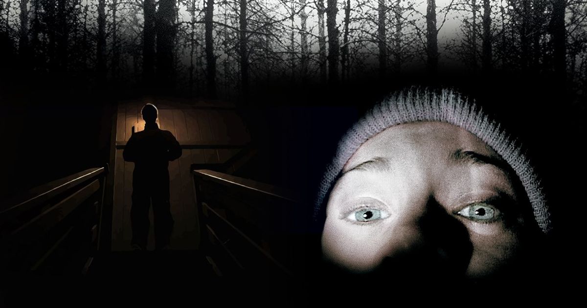 Split image of Creep and The Blair Witch Project