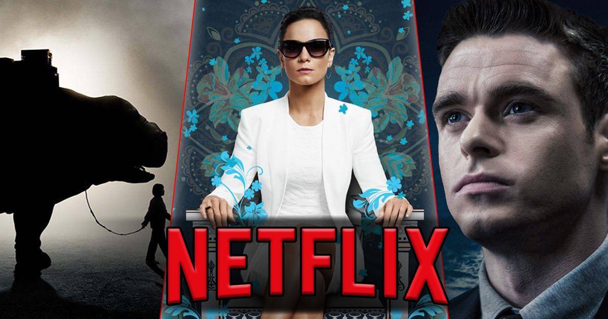 Split image of Okja, Queen of the South and Bodyguard on Netflix