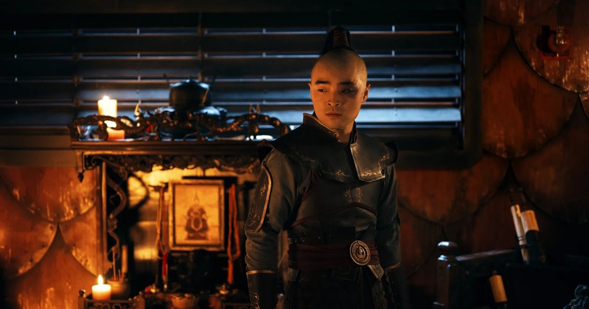 Dallas Liu as Prince Zuko in Netflix's live-action version of Avatar: the Last Airbender