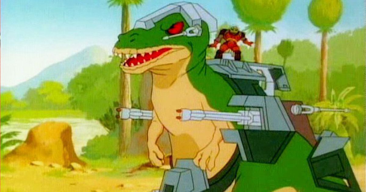 A dinosaur from Dino-Riders 1988