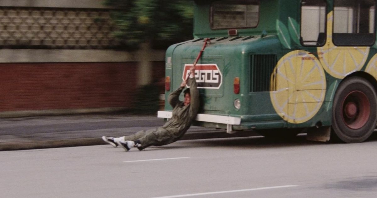Jackie Chan's bus stunt in Police Story