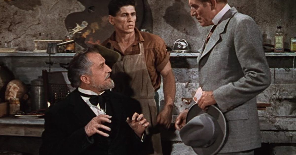 Vincent Price and others in House of Wax