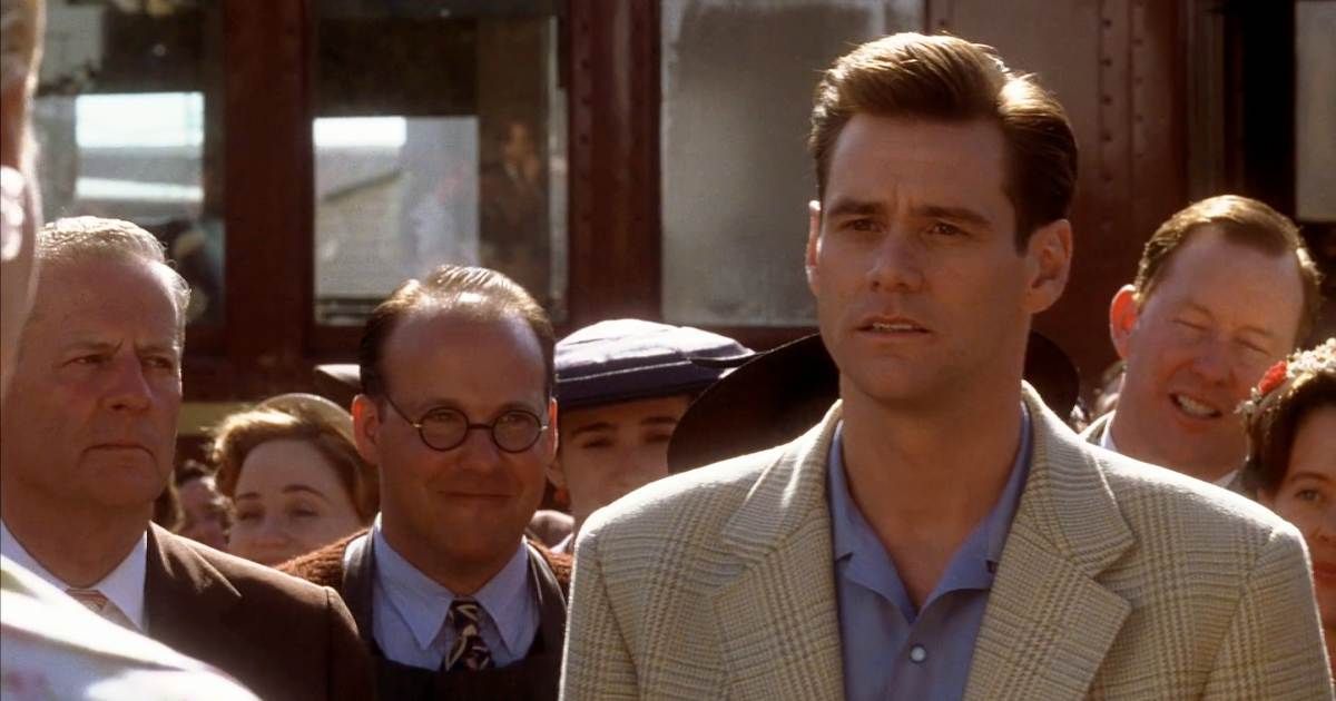 Jim Carrey acts doubtful in the majestic