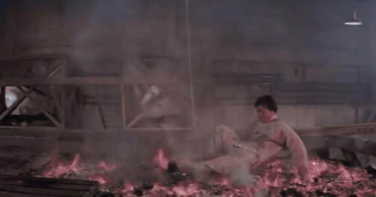 Jackie Chan's coal stunt in Legend of the Drunken Master