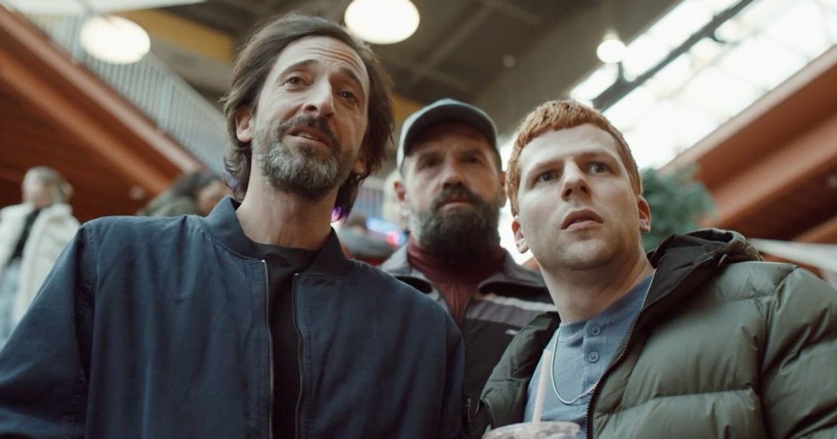Jesse Eisenberg Joins Adrien Brody’s Mysterious All-Male Group in Intense Manodrome Trailer