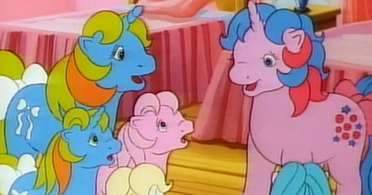 The ponies from My Little Pony 'n Friends 1986