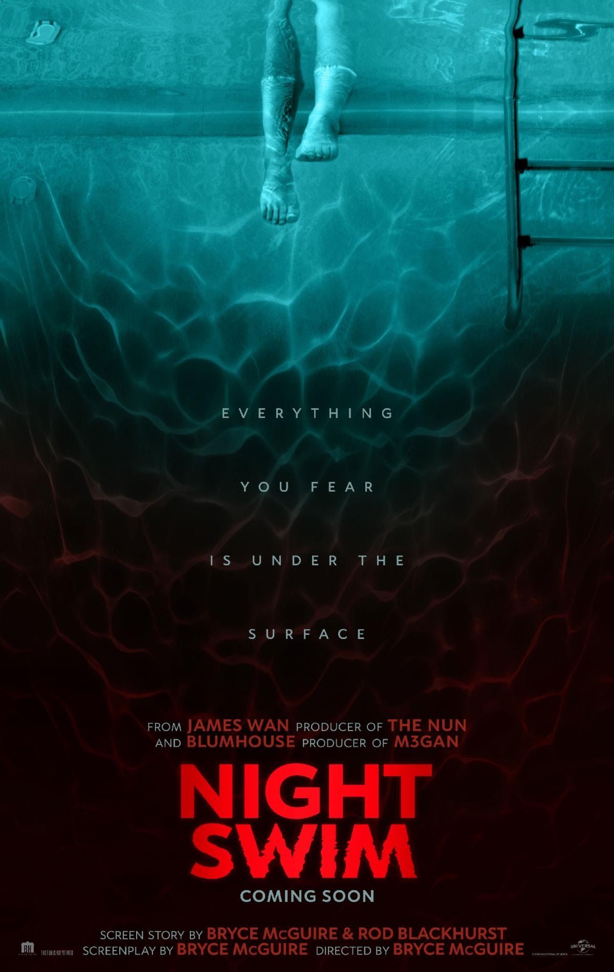 Night Swim Trailer Wyatt Russell Kerry Condon Face A Malevolent Force Hiding In Their
