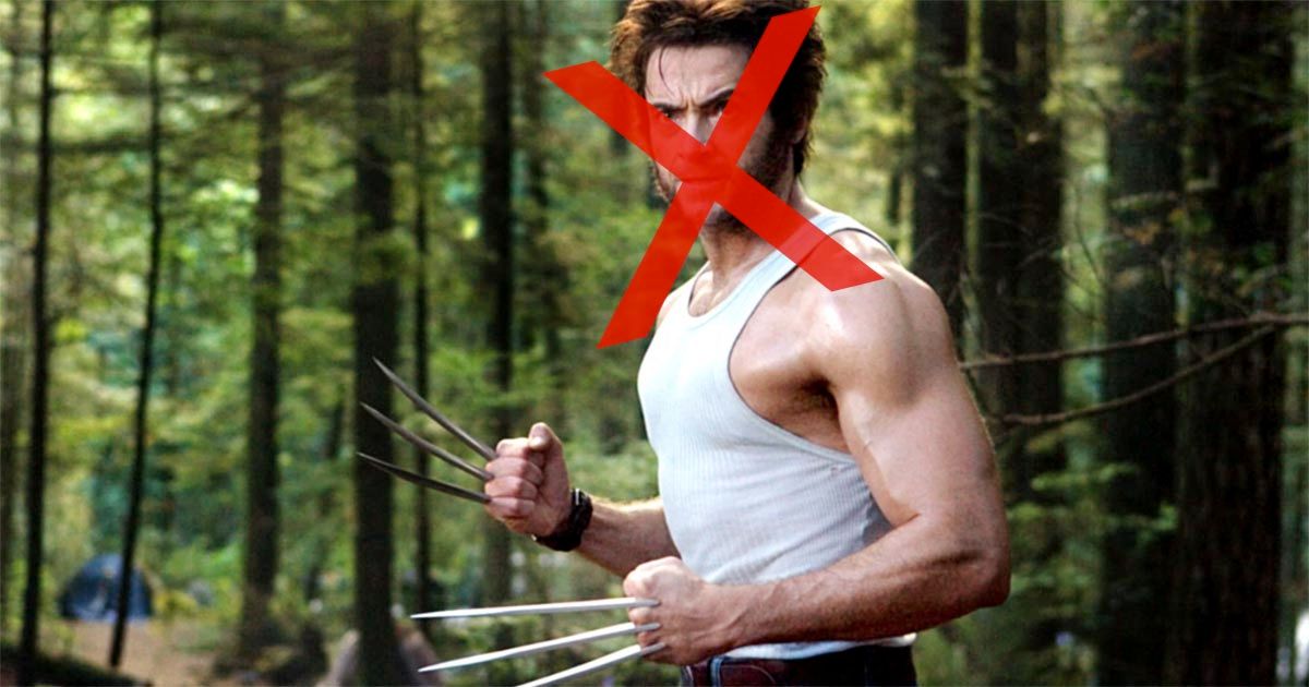 Wolverine riscado com um X
