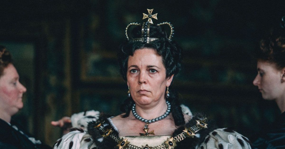 Olivia Colman as Queen Anne in The Favourite 